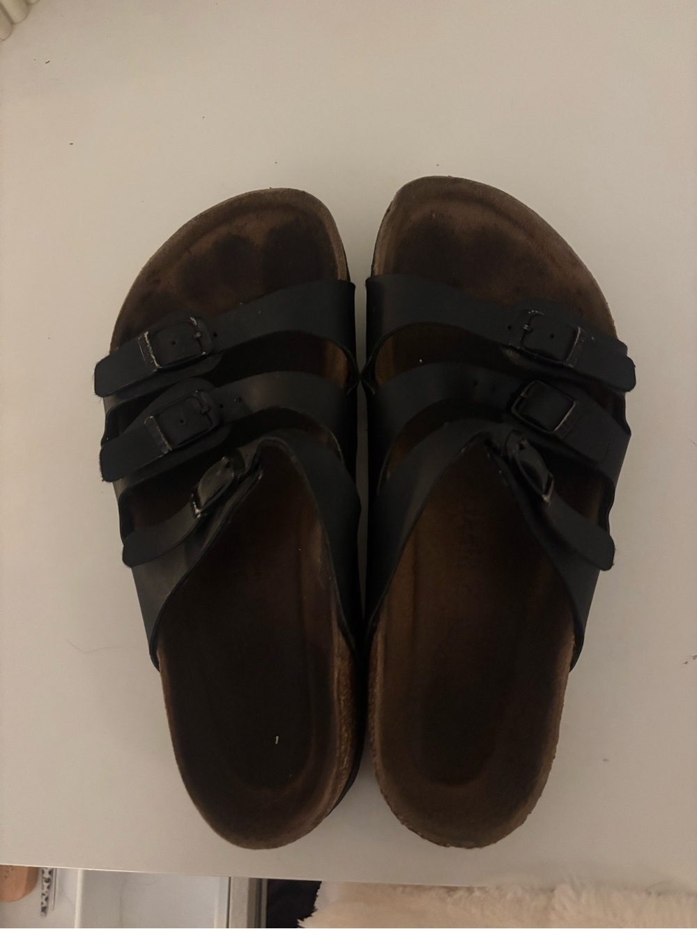 Birkenstock Black Three-Strap Sandals